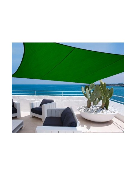 GDLC vele ombra Tramonti rettangolare Verde 400 x 600 cm