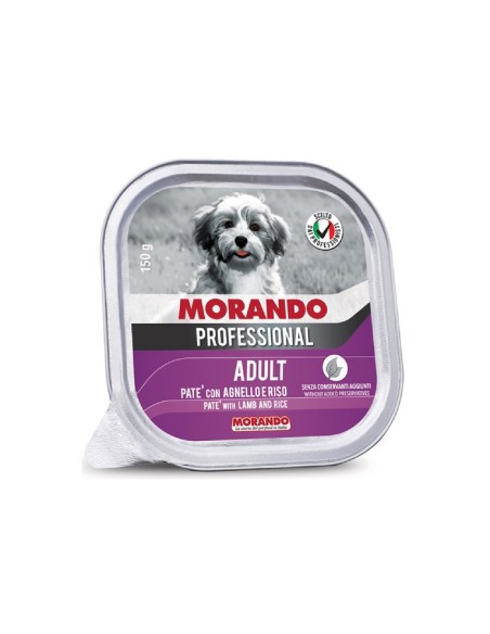Morando Professional Cane Adult patè di Agnello e Riso 150 gr