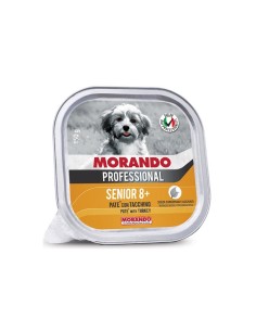 Morando Professional Cane Senior 8+ patè di Tacchino 150 gr