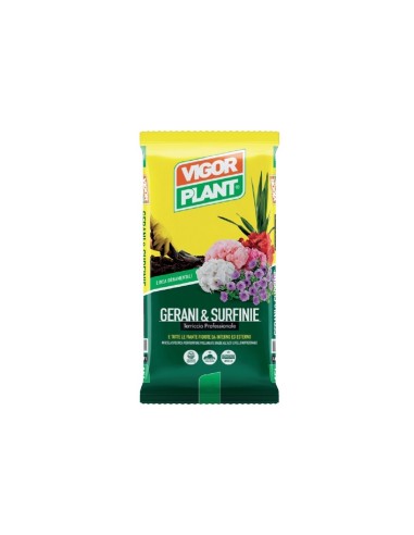 Vigorplant terriccio per Gerani e Surfinie 45 lt