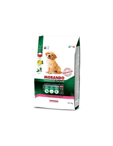 Morando Tradizioni Italiane crocchette cuccioli Pollo e Manzo 2,5 Kg