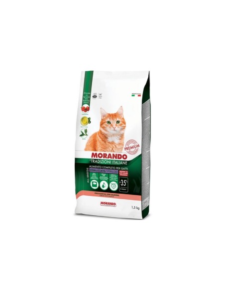 Morando Tradizioni Italiane crocchette gatto sterilizzato con Salmone 1,5 Kg
