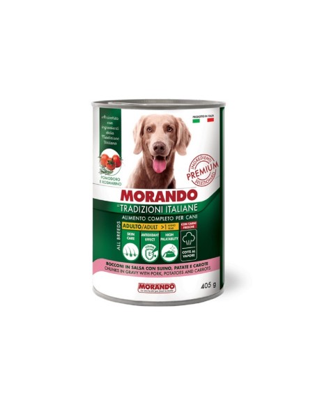 Morando Tradizioni Italiane bocconi cane di Suino, Carote e Patate 405 gr