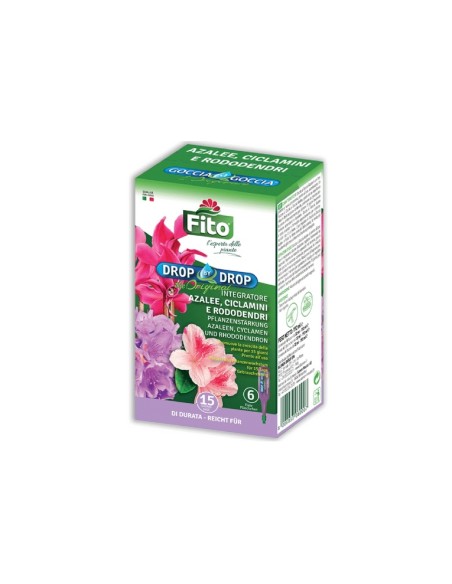 Fito concime Goccia a Goccia per Azalee, Ciclamini e Rododendri 6x32 ml