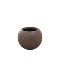 VASO SFERA RIGATA SHABBY 30 BROWN