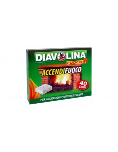 Diavolina accendifuoco confezione da 40 pz