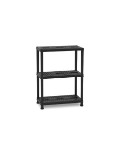 Toomax kit 3 scaffali in resina Nero 95 x 60 x 30 cm