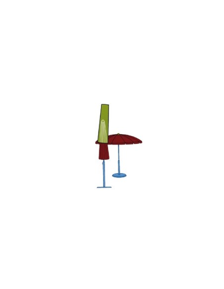 Telo copri ombrellone in PVC Verde diametro 51 cm x 193 di altezza