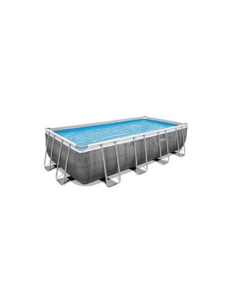 Bestway piscina rettangolare 56996 Rattan 488 x 244 x 122 cm
