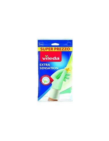 Vileda guanti Extra Sensation in Lattice naturale Mis. M