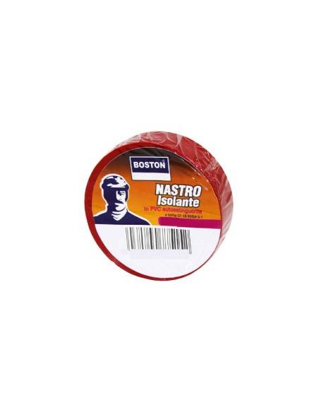 Boston nastro isolante Rosso 10 metri x 1,5 centimetri
