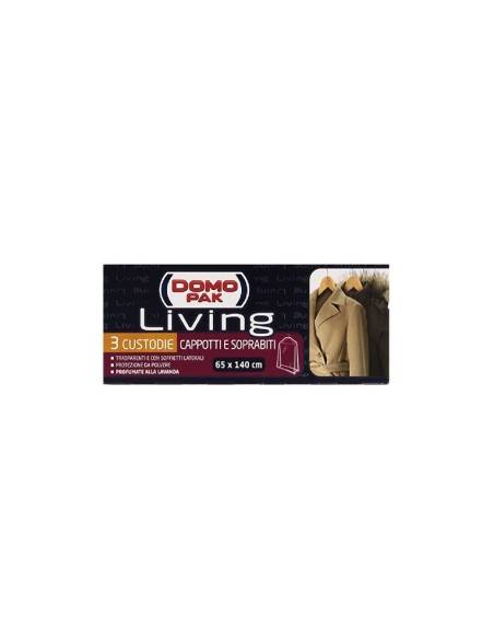 Domo Pak custodia cappotti e soprabiti 65 x 140 cm 3 pz