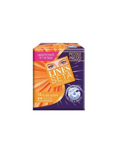 Lines Seta Ultra assorbente flussi leggeri 14 pz