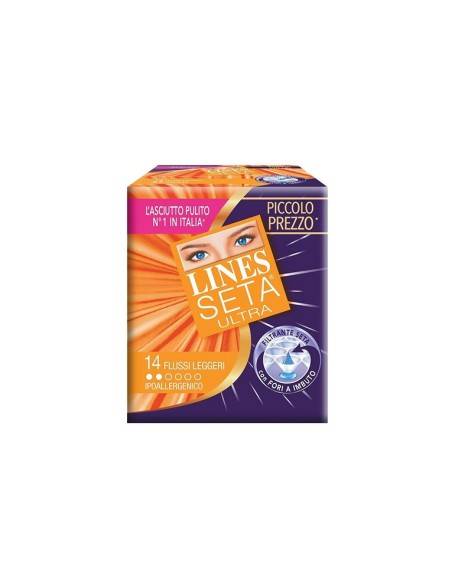 Lines Seta Ultra assorbente flussi leggeri 14 pz