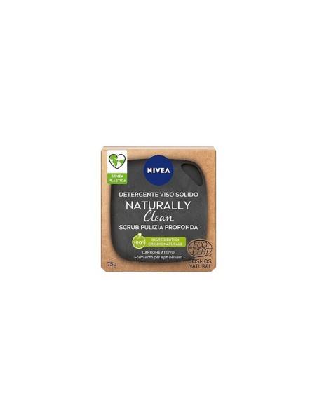 Nivea Naturally Clean detergente viso solido Scrub 75 gr