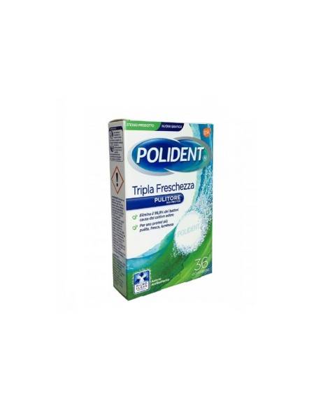 Polident pulitore Fresh antibatterico per protesi in compresse 36 pz