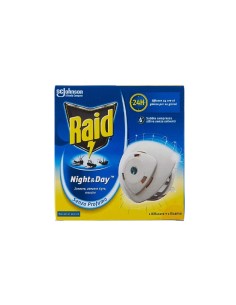 Raid Night e Day elettrodiffusore + ricarica per Zanzare