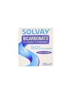 Solvay Bicarbonato di Sodio purissimo mille usi 250 gr
