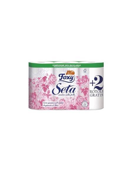 Foxy carta igienica Seta al Talco 4 rotoli + 2 gratis