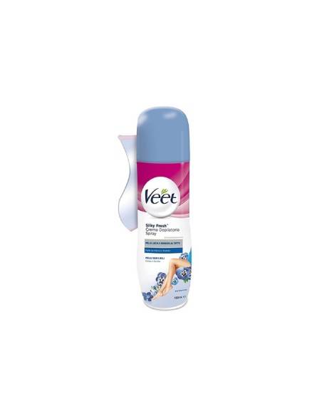 Veet crema depilatoria pelli sensibili spray 150 ml