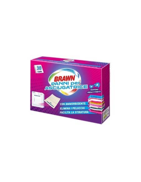 Brawn panni per asciugatrice con ammorbidente 30 pz