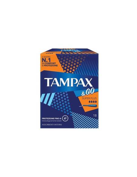 Tampax & Go assorbenti Super Plus 18 pz