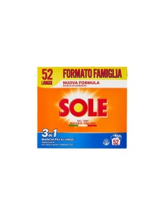 Sole Bianco Splendente 3 in 1 fustino 52 misurini 2,6 kg