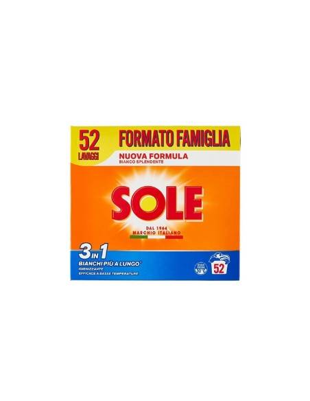 Sole Bianco Splendente 3 in 1 fustino 52 misurini 2,6 kg