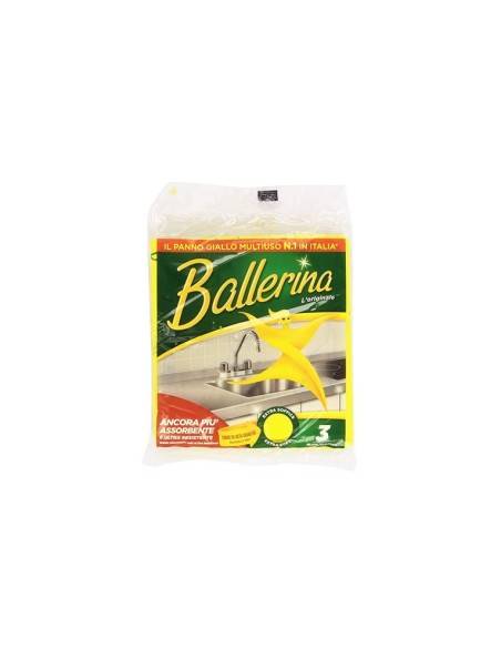 Ballerina panno tuttofare Giallo 35 x 35 cm 3 pz