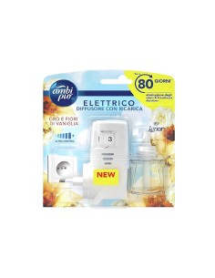 Ambi Pur kit diffusore elettrico base + ricarica Oro e...