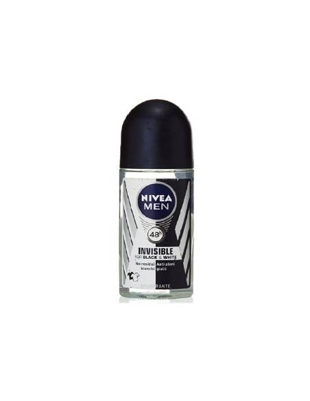 Nivea Men deodorante roll on Black & White Invisible 50 ml