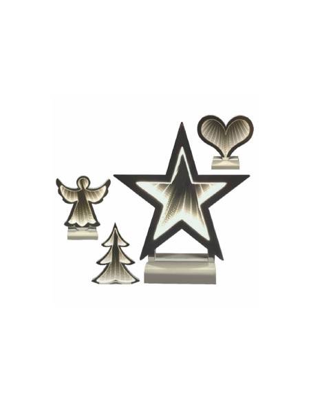 Figure Natale per interni a Led 20 cm modelli assortiti