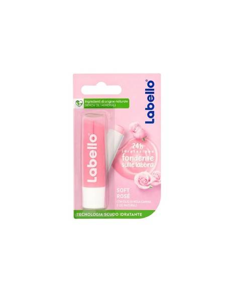 Labello Soft Rosè balsamo labbra Olio di Rosa Canina e Oli Naturali