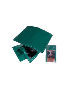 Brixo telone occhiellato pesante Nero/Verde 6 x 8 mt
