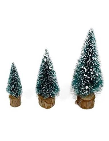 Set 3 alberelli per decorazione presepe