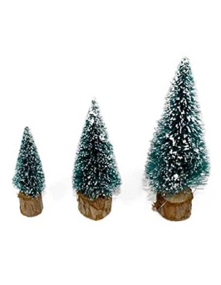 Set 3 alberelli per decorazione presepe