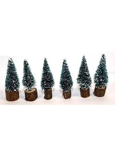 Set 6 alberelli decorazione presepe