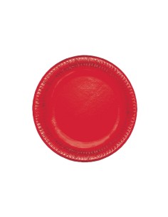 Bibo vassoio Natale Rosso 30 cm in cartone metalizzato 6 pz