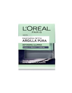 L'Oréal maschera Detox Argilla Pura + Carbone 50 ml