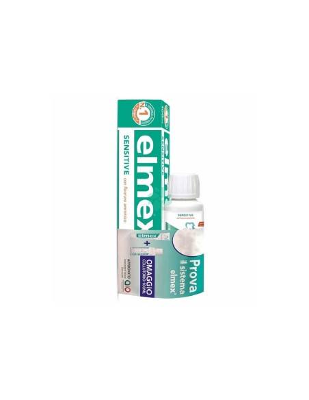 Elmex Sensitive dentrificio 75 ml + collutorio 100 ml in omaggio
