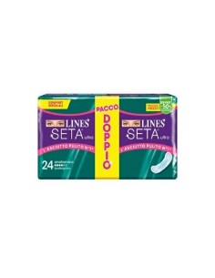 Lines Seta Ultra assorbente anatomico pacco doppio 24 pz