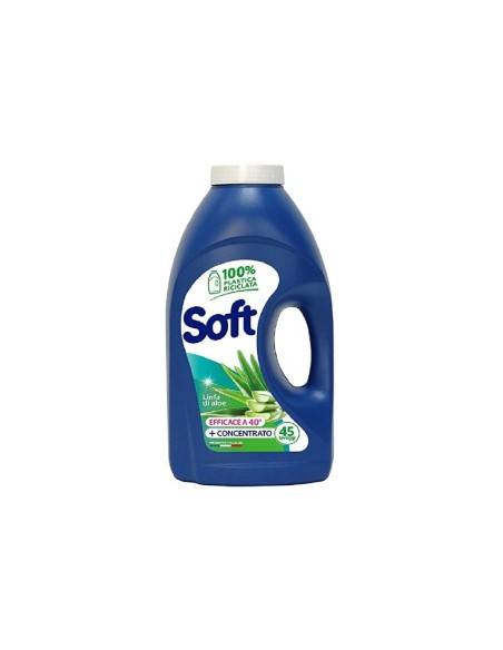Soft detersivo liquido per lavatrice Linfa di Aloe 45 lavaggi 2250 ml