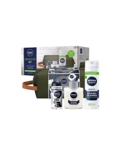 Nivea Sensitive Kit schiuma da barba + dopobarba +...