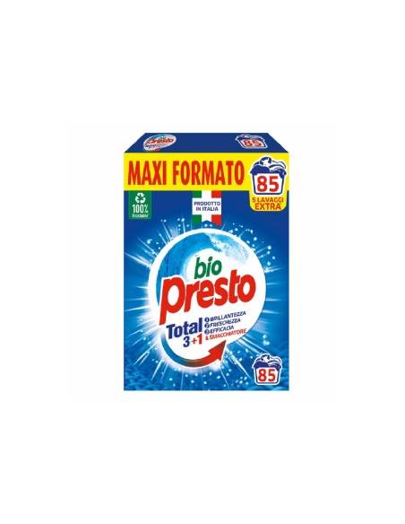 Bio Presto detersivo in polvere per lavatrice fustone 85 misurini