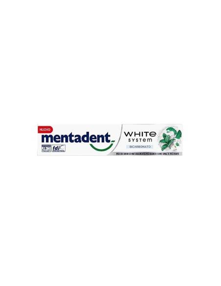 Mentadent dentifricio White System Bicarbonato 75 ml