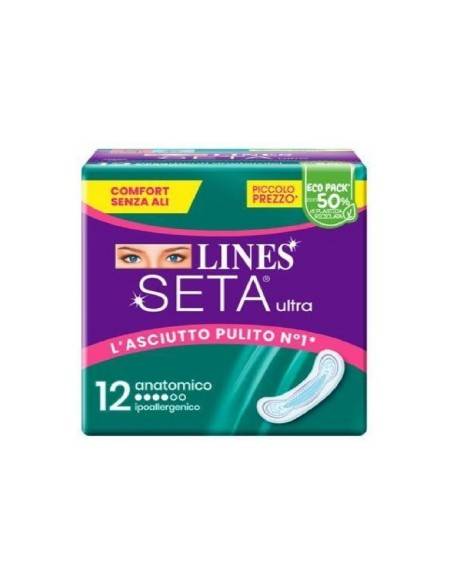 Lines Seta Ultra assorbente anatomico 12 pz