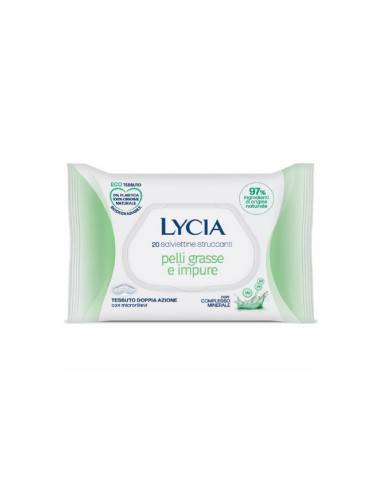 Lycia salviettine struccanti per pelli grasse e...