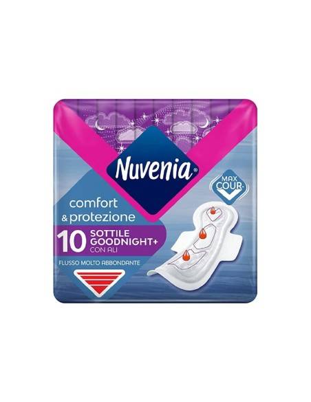 Nuvenia assorbente sottile notte Goodnight+ con ali 10 pz