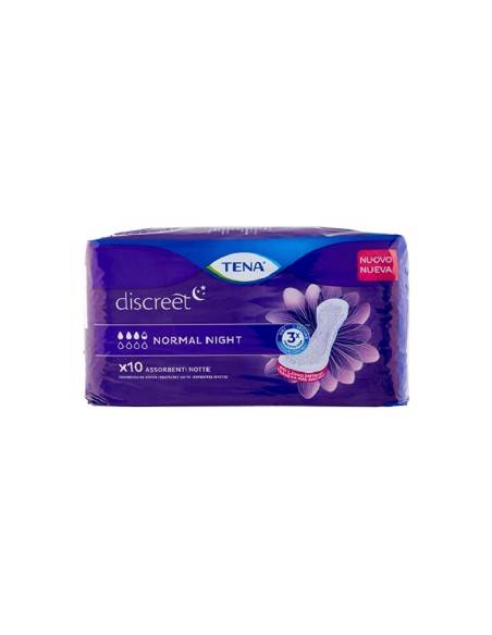 Tena assorbenti Discreet Normal Night 10 pz