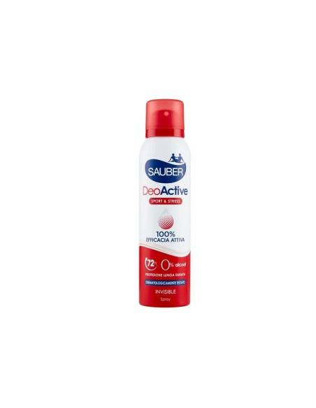 Sauber DeoActive Sport & Stress Invisible spray 150 ml